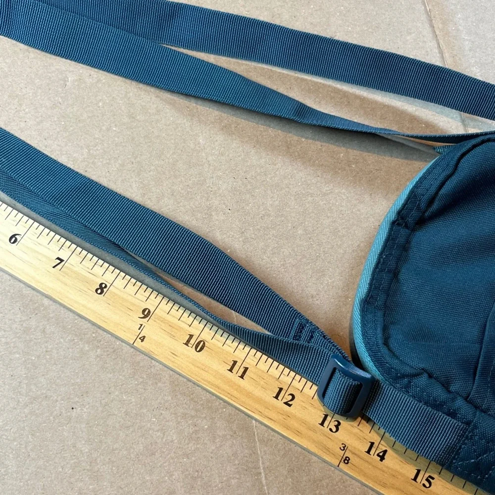 Eddie Bauer Teal Blue Crossbody Bag Travel Messenger Organizer EBB1008